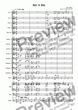 page one of Back to Bach