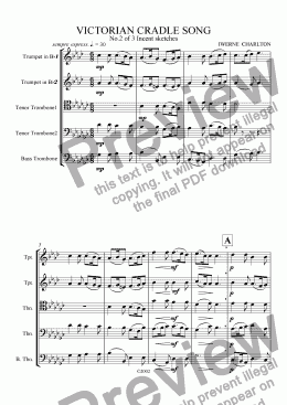 page one of Victorian Cradle Song