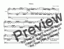page one of Nibiru (organ)