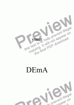 page one of DEmA