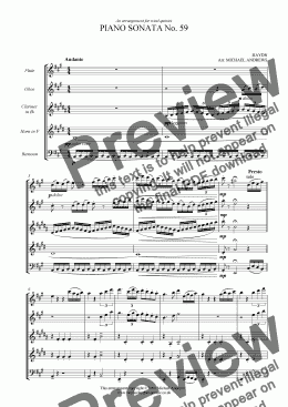 page one of Piano Sonata No. 59