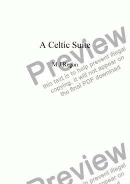page one of A Celtic Suite