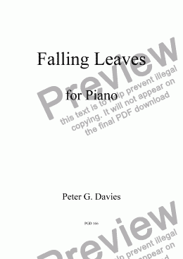 page one of Falling Leaves