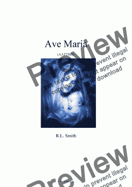 page one of Ave Maria (AATTBB)