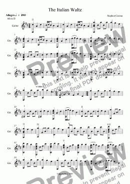 page one of The Italian Waltz