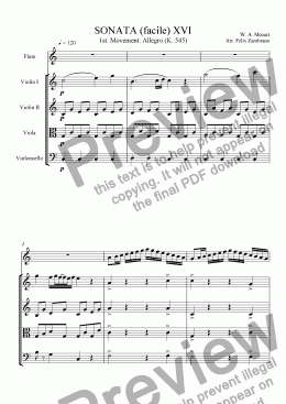 page one of Sonata XVI