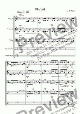 page one of String Orchestra Suit 01 of 3