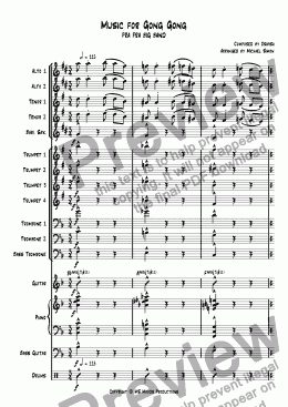 page one of Music for Gong Gong