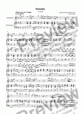 page one of Sonata d-moll (Kleinknecht)
