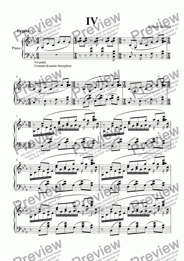 page one of IV (Rhythm)