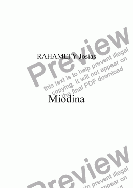 page one of Miodina