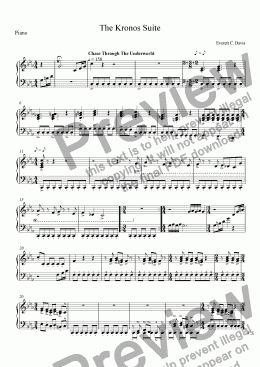 page one of The Kronos Suite