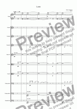 page one of Symphony No. 3 - 4. Lento