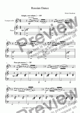 page one of Russian Dance