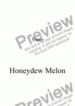 page one of Honeydew Melon