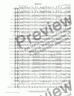 page one of March in Eb (Wind Band)