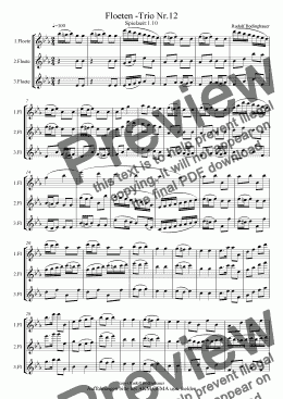 page one of Floeten -Trio Nr.12