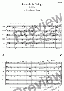 page one of String Serenade - 2. Waltz