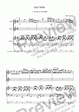 page one of Jazz Suite mvt 1