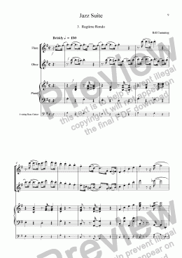 page one of Jazz Suite mvt 3
