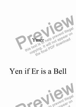 page one of Yen if Er is a Bell