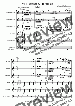 page one of Musikanten-Stammtisch