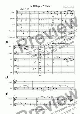 page one of Le Déluge - Prélude Op.45