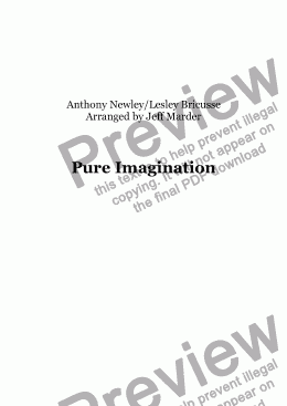 page one of Pure Imagination