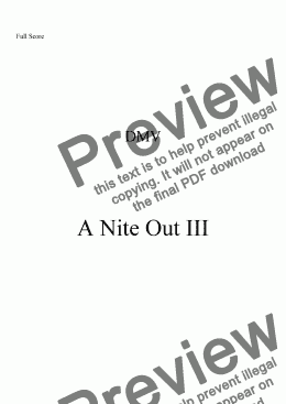 page one of A Nite Out III