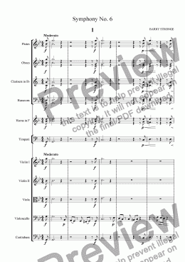 page one of Symphony No. 6 Movt. 1