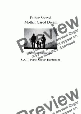 page one of Father Shared Mother Cared Dream