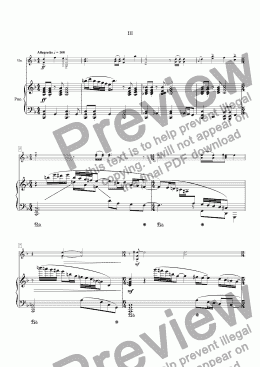 page one of Violin Sonata No.1 mvt.3