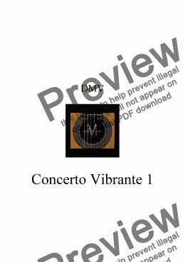 page one of Concerto Vibrante 1