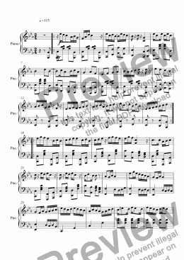 page one of Ragtime #91 in C Minor