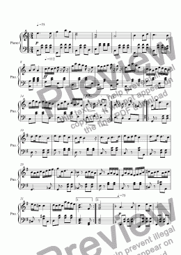 page one of Ragtime #94 in C Major