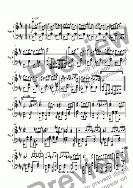 page one of Ragtime #98 in D Major