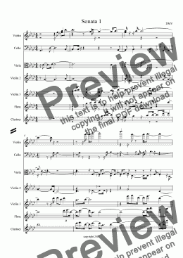 page one of Sonata 1