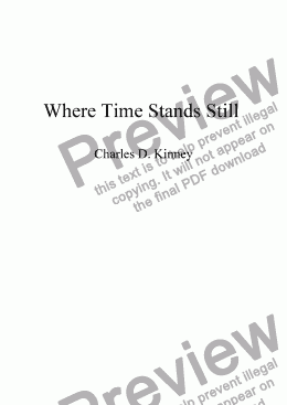page one of Where Time Stands Still