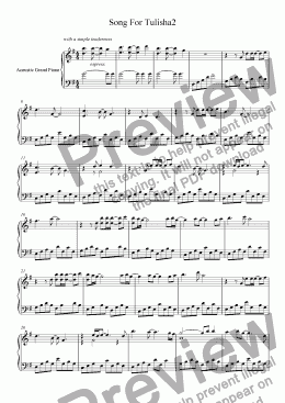 page one of Song For Tulisha2