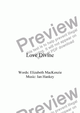 page one of Love Divine