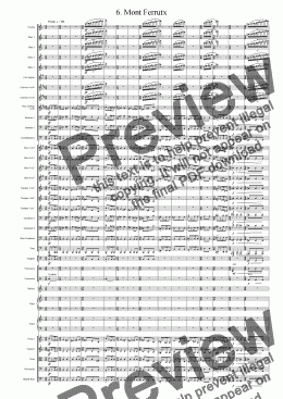 page one of Symphony No 08 -  6 Mont Ferrutx
