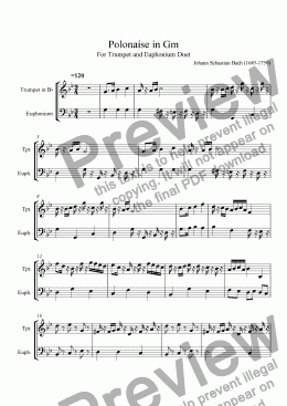 page one of Polonaise in Gm