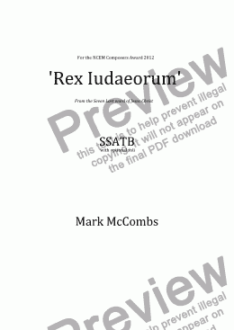 page one of ’Rex Iudaeorum’