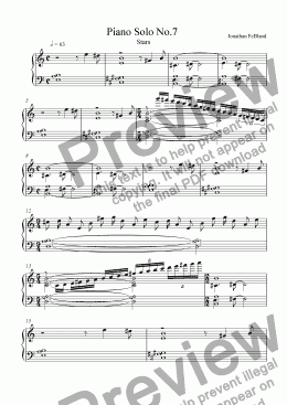 page one of Piano Solo No.7