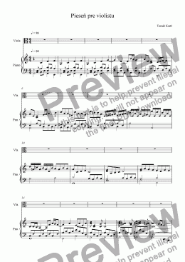 page one of Pieseň pre violistu