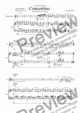 page one of Concertino