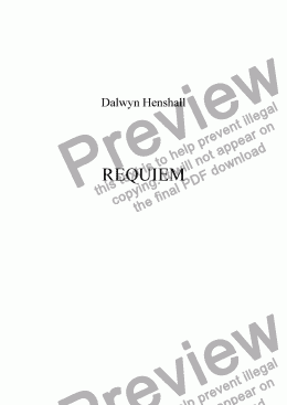 page one of REQUIEM - I. Requiem aeternam