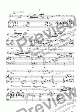 page one of Clarinet Concerto - II [*B flat cl, pno]