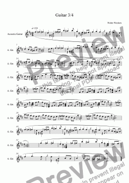 page one of Guitar 3/4
