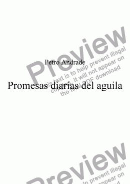 page one of Promesas diarias del aguila Eagles Expectations Daily Pledge